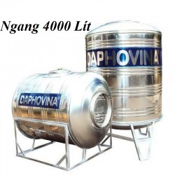 Bồn nước inox 4000 lít ngang Daphovina chất lượng bán tại Nha trang , Diên khánh , Ninh hòa, Cam ranh, Khánh hòa